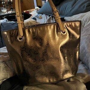 Michael Kors Shimmering Gold Tote